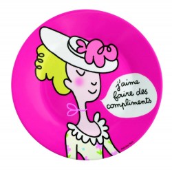 Assiette Princesse "J'aime faire des compliments"