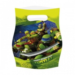 6 pochettes cadeaux Tortue Ninja