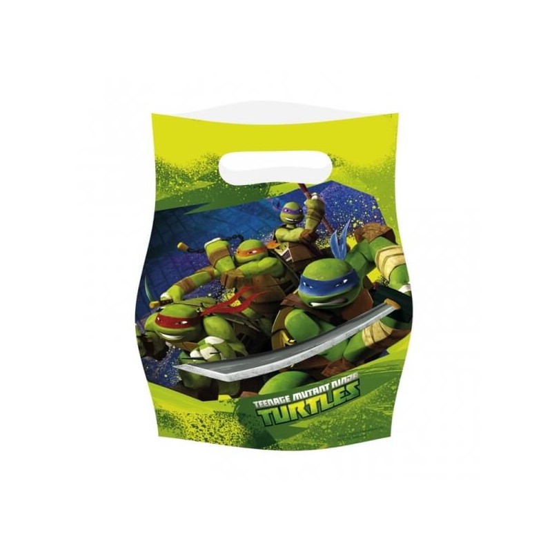 6 pochettes cadeaux Tortue Ninja