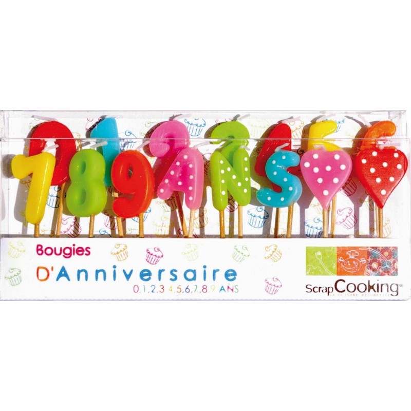 15 bougies anniversaire Chiffres