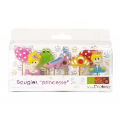 Bougie anniversaire : 8 bougies Princesse