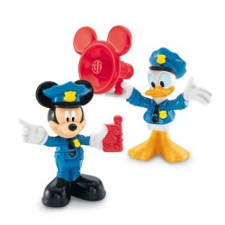Figurines Mickey et Donald policier