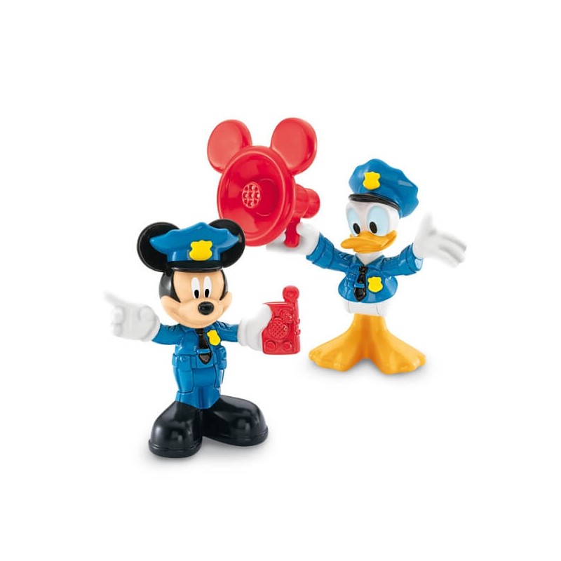 Figurines Mickey et Donald policier