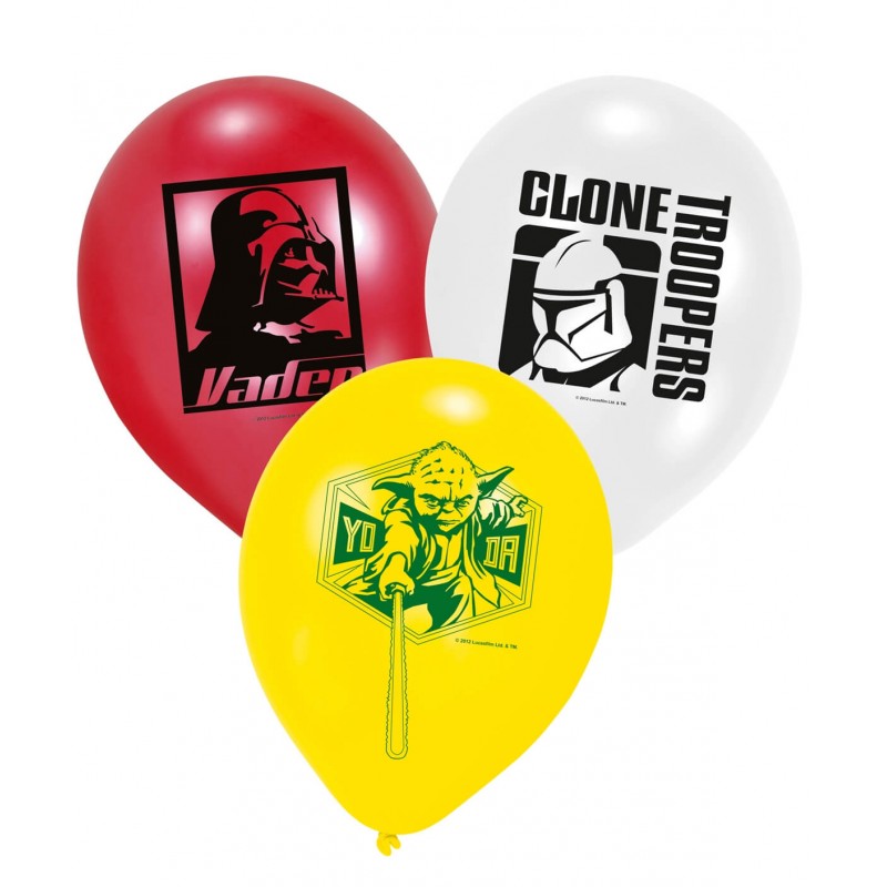 6 Ballons gonflables Star Wars