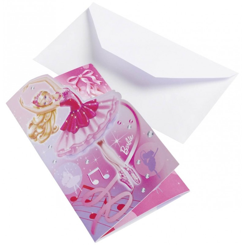 Cartes d'invitation - Anniv Mixte - lot de 6