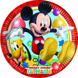 8 Assiettes en carton Mickey Mouse™ 23 cm