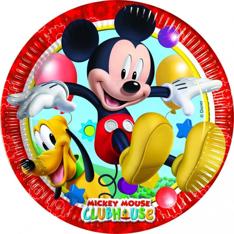 8 Assiettes carton Mickey 8 Assiettes carton Mickey
