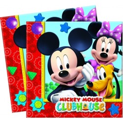 20 Serviettes en papier Mickey