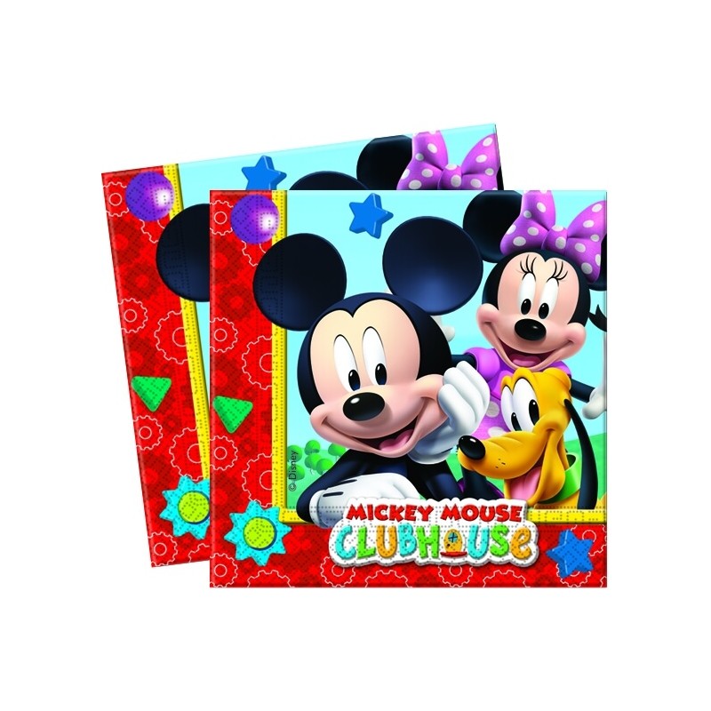 20 Serviettes en papier Mickey