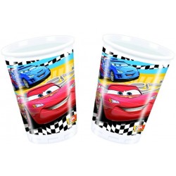 8 Gobelets en plastique Cars