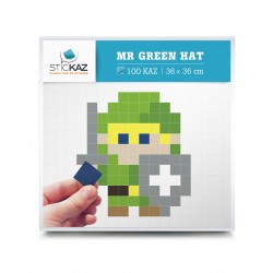 Minibox Mr Green Hat Zelda - Sticker Pixel Art