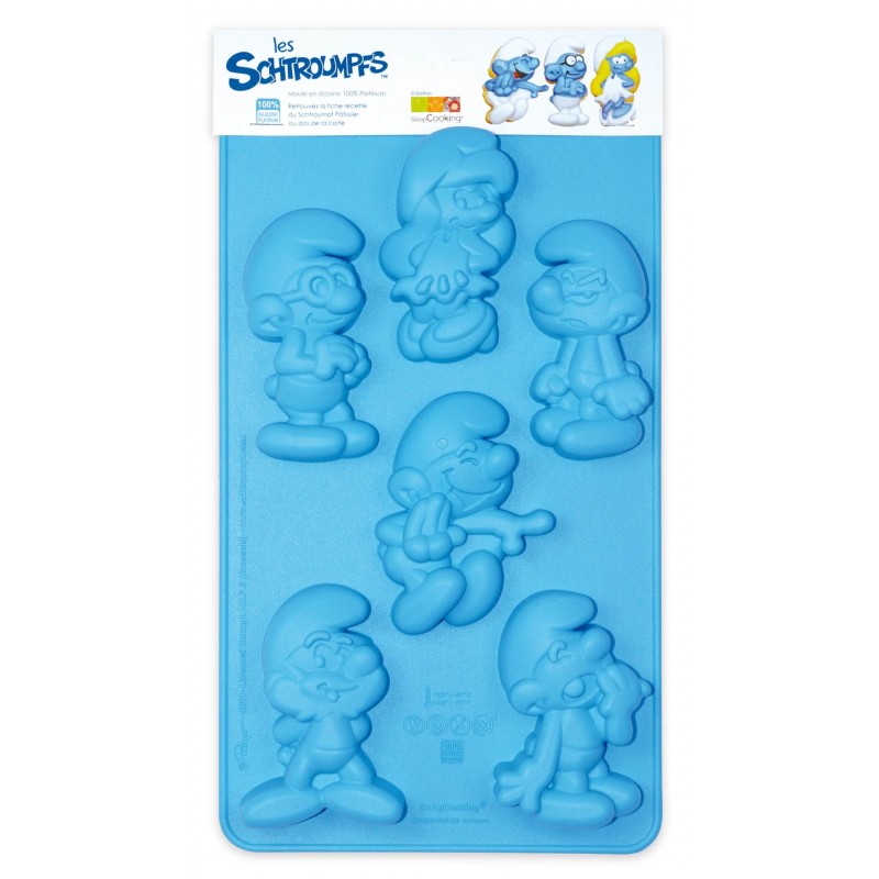 Moule Silicone Gateau Schtroumpfs
