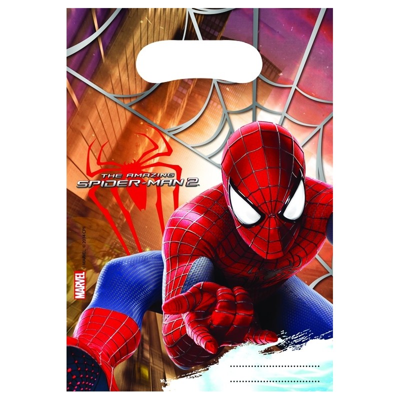 6 sacs à bonbons Spiderman