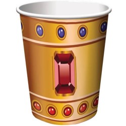 8 Gobelets carton Pirate