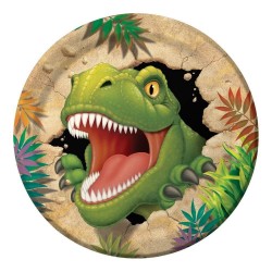 8 Assiettes en carton Jurassic World