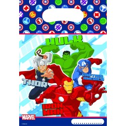 6 pochettes cadeaux Avengers 