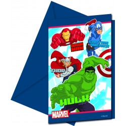 6 cartes d'Invitation...