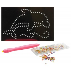 sequin art - créer son tableau en sequins