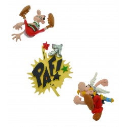 Lot de 3 magnets Astérix - Plastoy