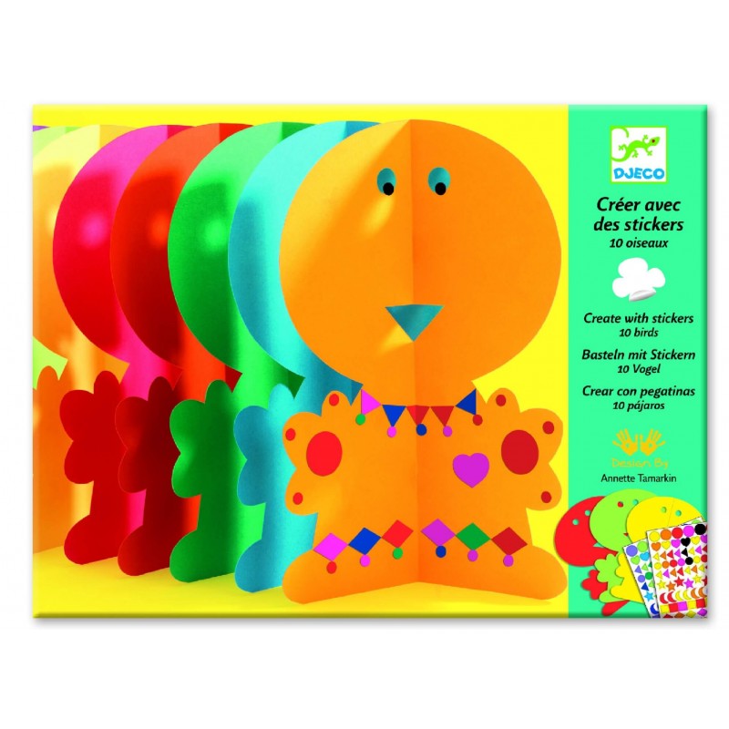 Stickers - Jouer avec les couleurs Gommettes rondes - Djeco