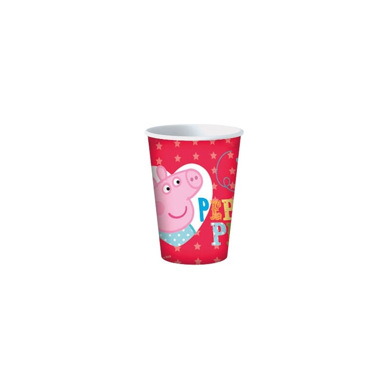 8 Gobelets carton Peppa Pig