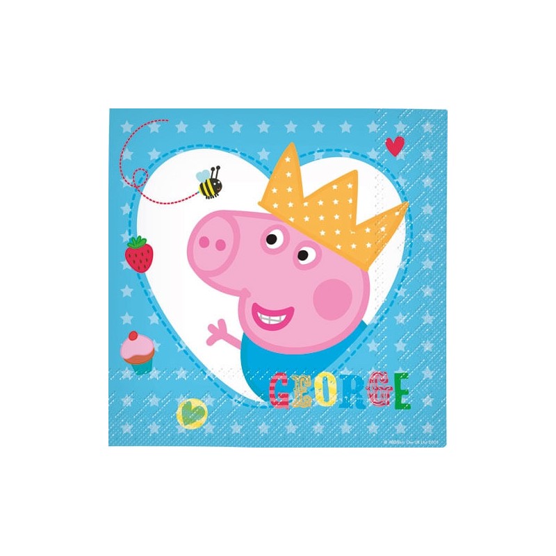 16 serviettes en papier Peppa Pig