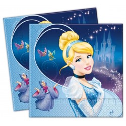 20 serviettes en papier Cendrillon