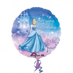 Ballon Hélium Cendrillon "Happy Birthday"