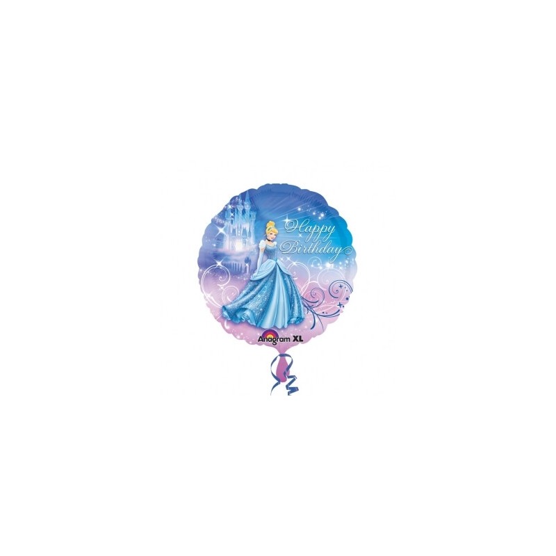 Ballon Hélium Cendrillon "Happy Birthday"