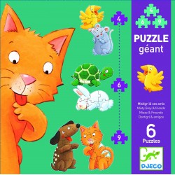 Puzzle géant Mistigri et...