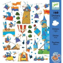 160 Stickers Chevaliers