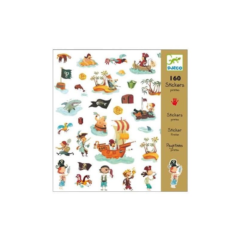 160 Stickers Pirates - Djeco