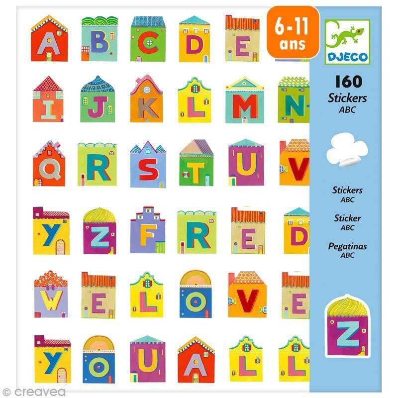 160 Stickers Lettres - Djeco