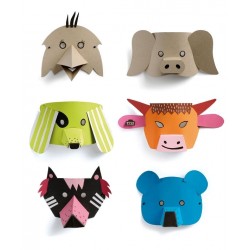 Kit Mask'animaux - 8 masques à assembler et à décorer