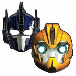 6 masques en carton Transformers