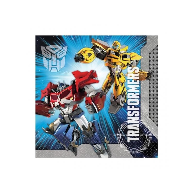 20 serviettes Transformers