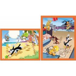 Puzzle 2X25 pièces Looney...
