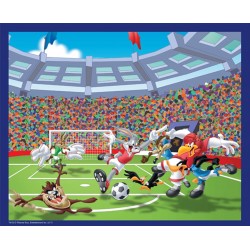 Puzzle Looney Tunes 60 pièces - Le match de foot