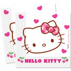 20 Serviettes en papier Hello Kitty