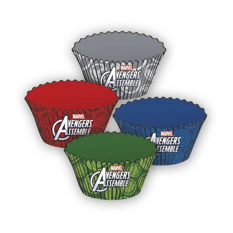 24 caissettes à cupcakes Avengers