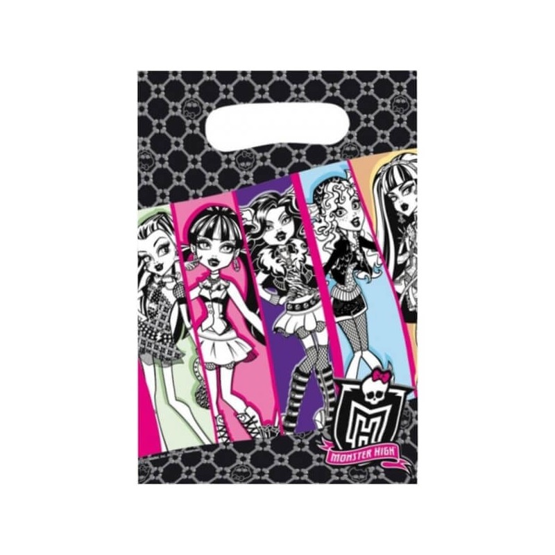 6 pochettes cadeaux Monster High