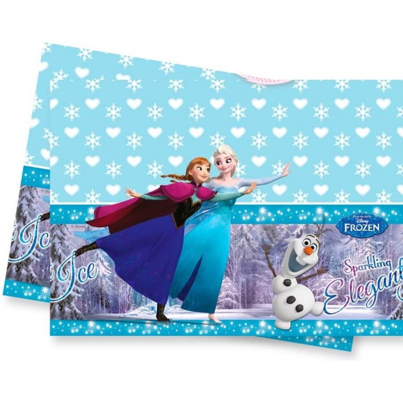 Serviettes Reine des Neiges Anniversaire compostables