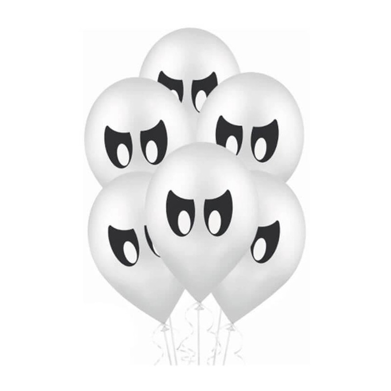 10 Ballons fantômes Halloween