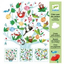 Créer avec des stickers " C'est toi le printemps "