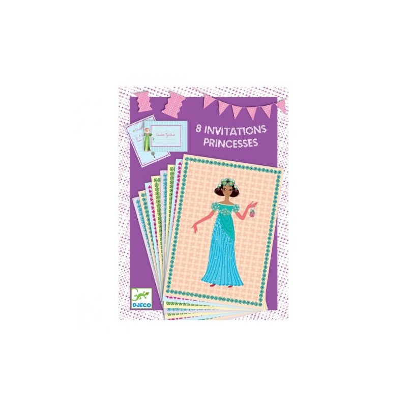 Invitations Anniversaire Princesses - Djeco