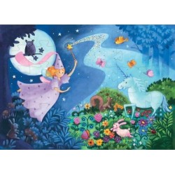 Puzzle La fée et la licorne 36 pièces Djeco