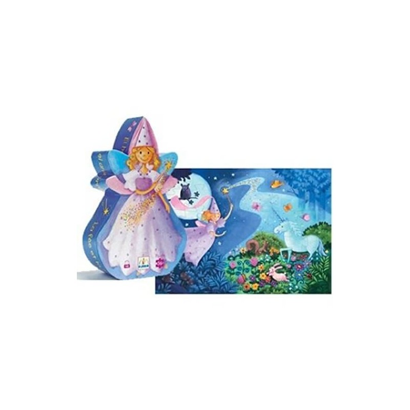 Puzzle 4 ans La fée et la licorne 36 pièces - Djeco