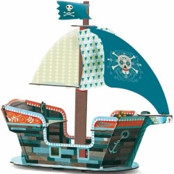 Bateau pirate décor Pop to play 3D - Djeco