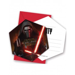 6 Invitations Star Wars, le Réveil de la Force