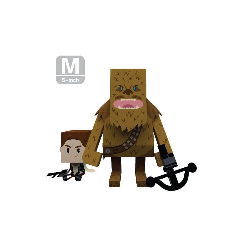 Paper Toy Chewbacca(13 cm) - MOMOT